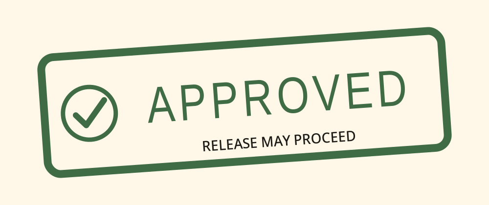Approved office stamp